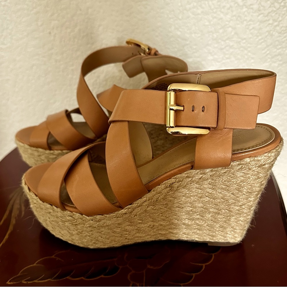 NWOT Michael Kors Wedges. Size 7 neutral color